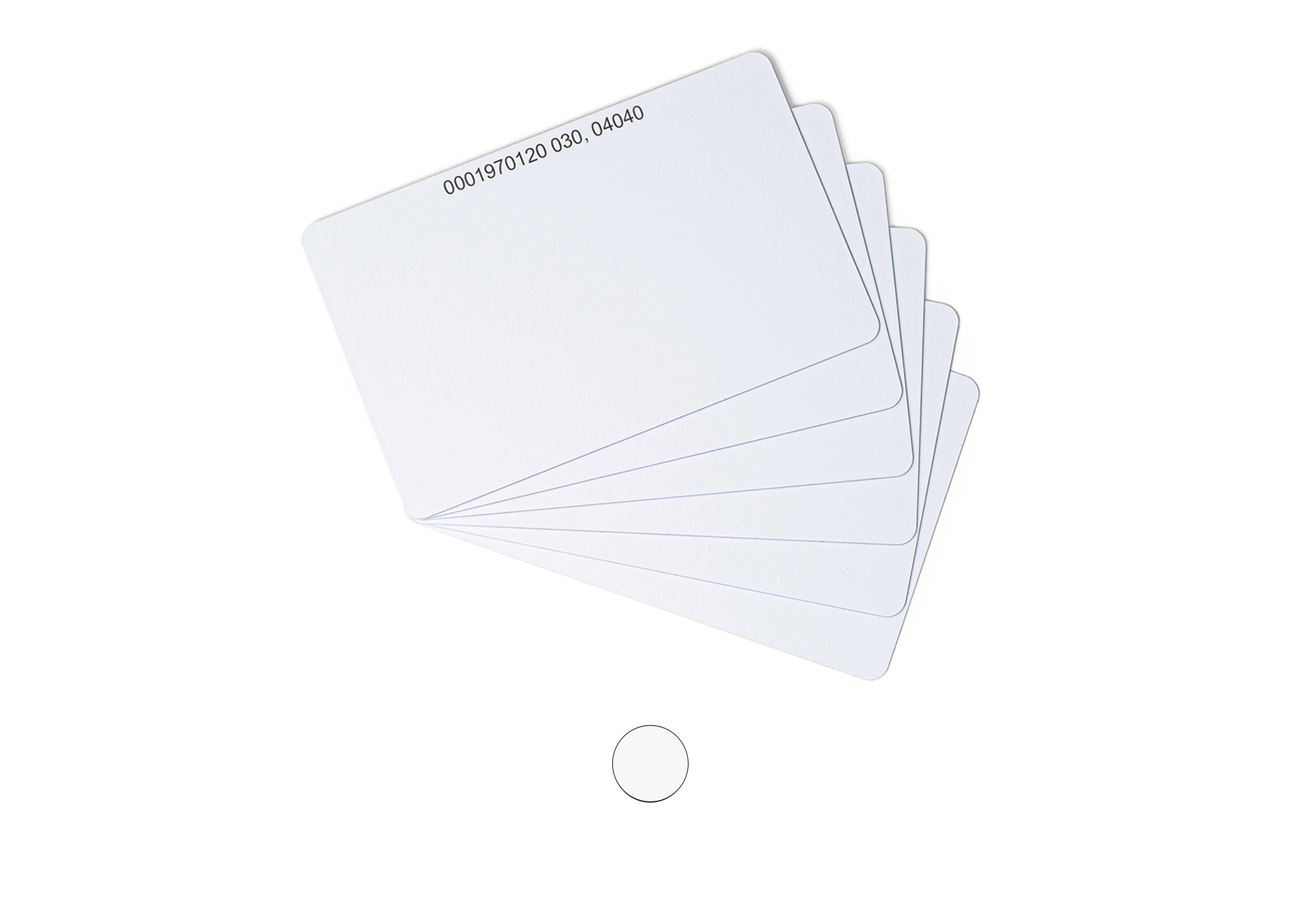 RFID Plastikkarte EM4100 inkl. UID weiß