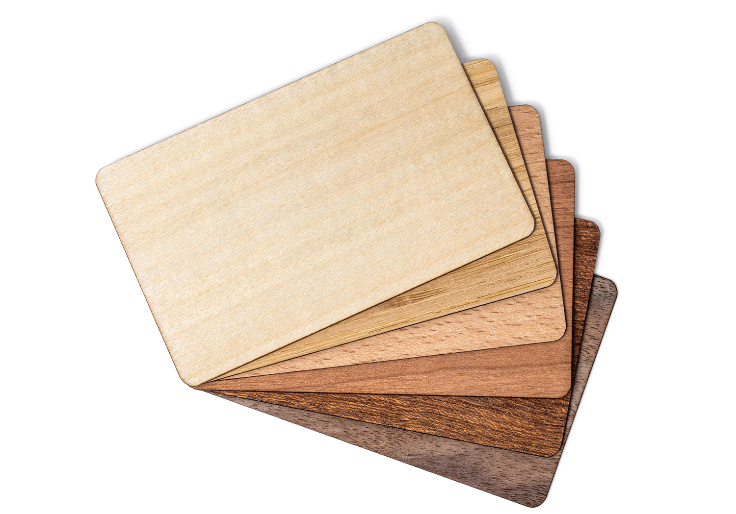 RFID Holzkarte inkl. Druck / Gravur (beidseitig)