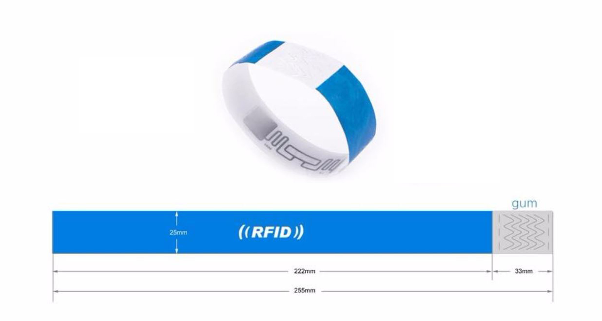 RFID Einmalarmband PP06 personalisiert