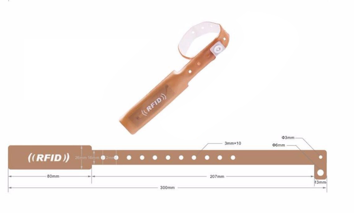 RFID Einmalarmband PVC04 personalisiert